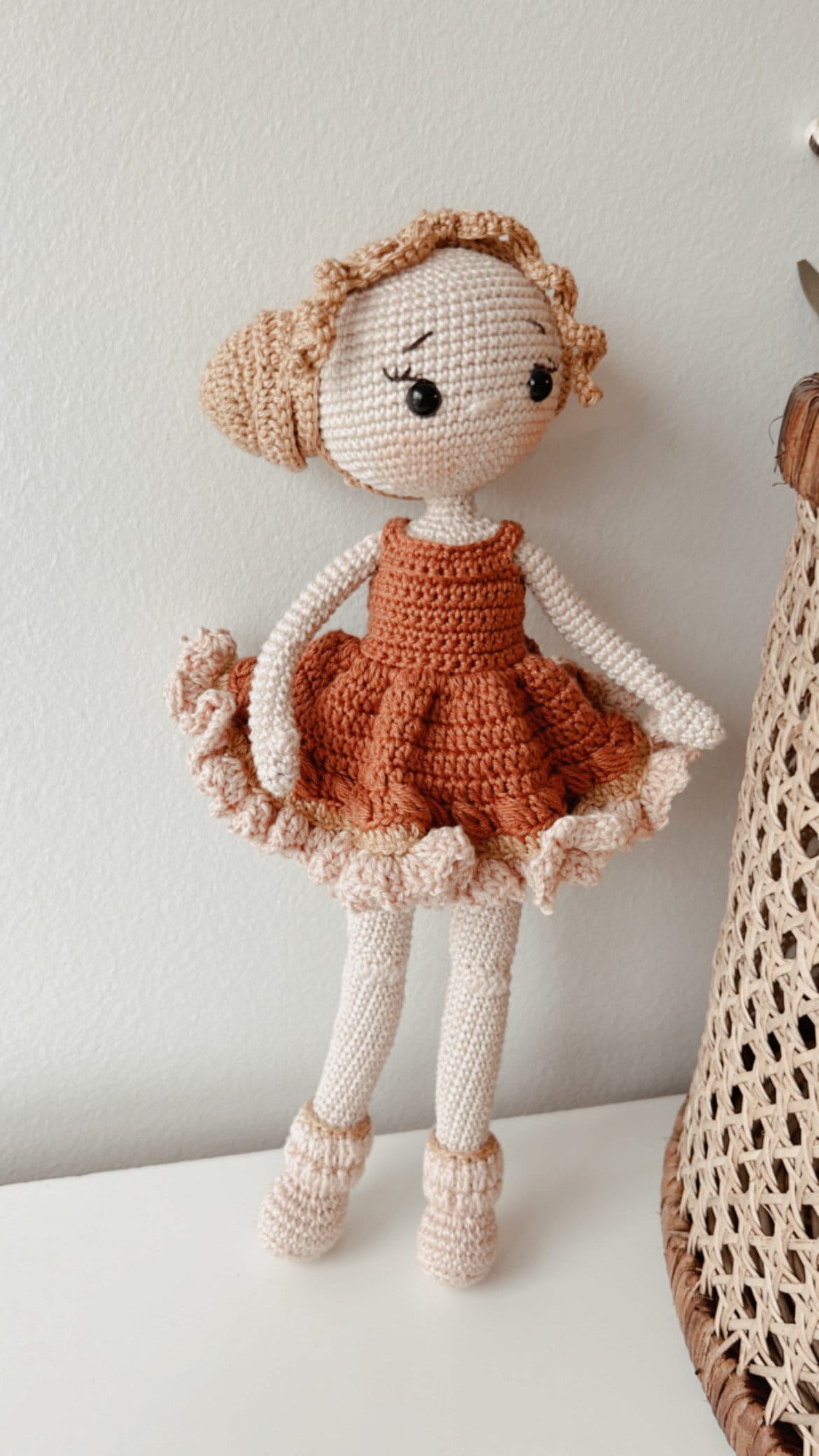 Gift for Kids, Amigurumi Doll, Gender Neutral Doll, Bohemian Toy